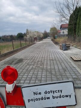 Ulica Zakarczmie - wykonana hydrofuga